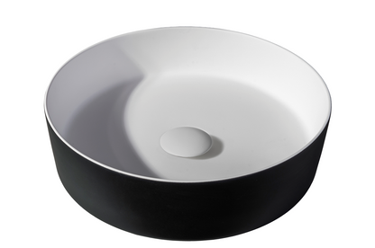 Waskom Tess 39x39x10,8 cm - zwart EXT