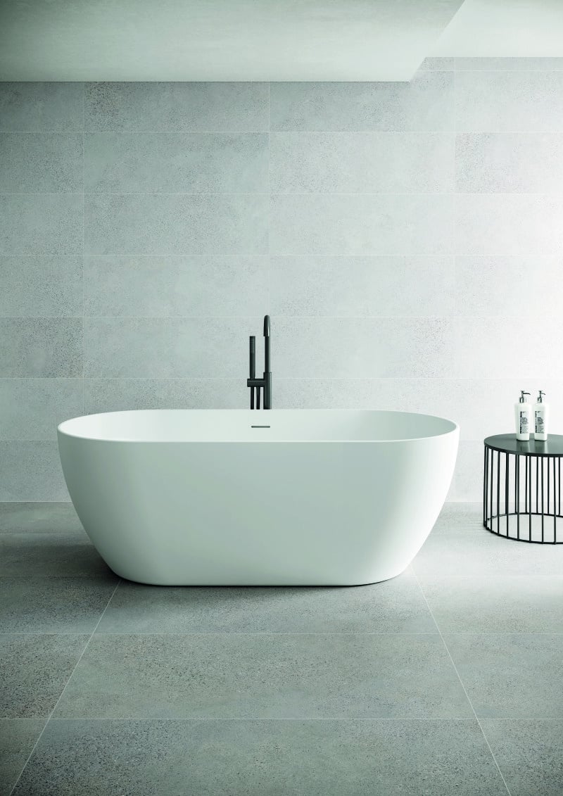 By Goof - Vrijstaand bad Sem wit glans 170x80cm met afvoer en waste