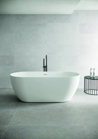 By Goof - Vrijstaand bad Sem wit glans 170x80cm met afvoer en waste