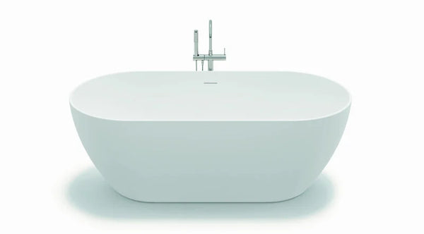 By Goof - Vrijstaand bad Sem wit glans 170x80cm met afvoer en waste