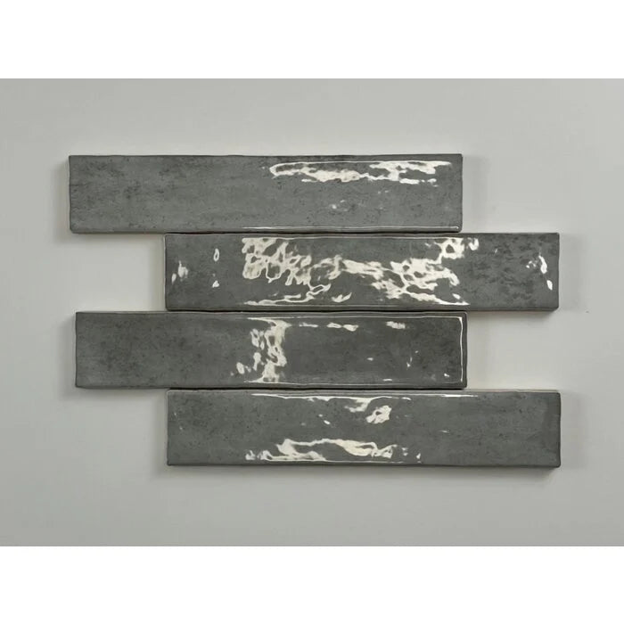 Kalon Grey wandtegel 5x25 glans