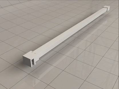 Less inloopdouche 70 x 200 cm Nano helder glas/mat wit Wiesbaden