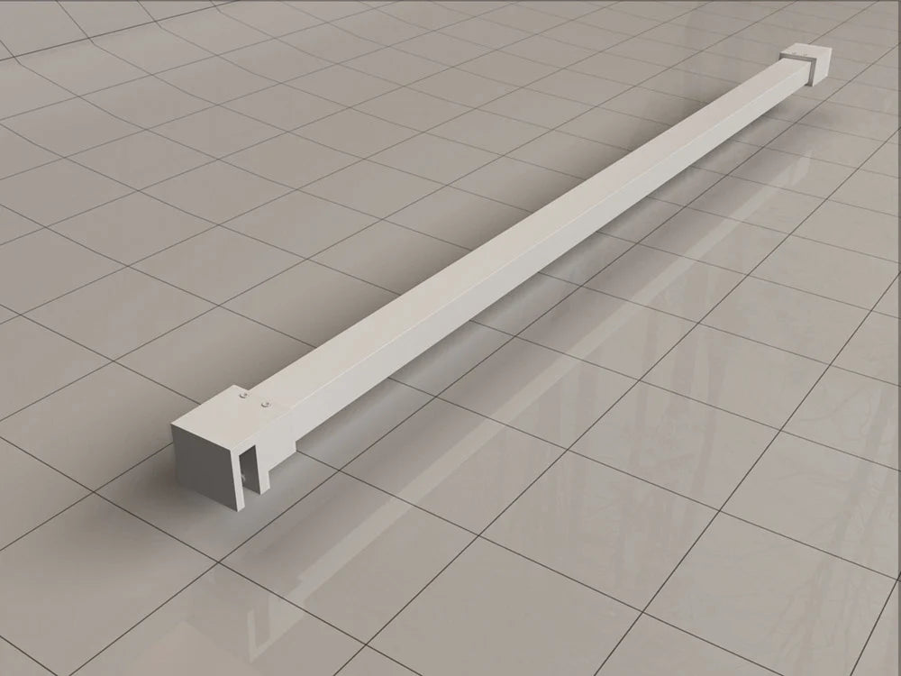 Less inloopdouche 120 x 200 cm nano helder glas/mat wit Wiesbaden