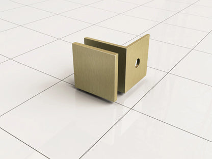 Less inloopdouche 60 x 200 cm Nano helder glas/geborsteld messing Wiesbaden