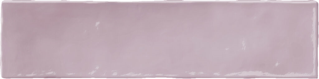 Wandtegel Moos Pink handvorm 6,5x26 glans