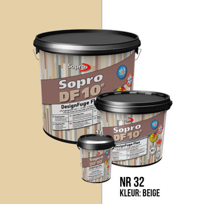 Voegmortel Sopro DF 10 Flexibel beige nr. 32 5kg