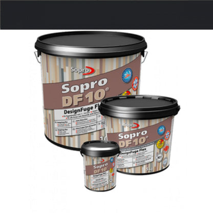 Voegmortel Sopro DF 10 Flexibel zwart kleur 90 a 5kg