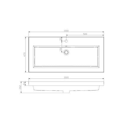 Badmeubel aktieset PL 100 HOOGGLANS WIT
