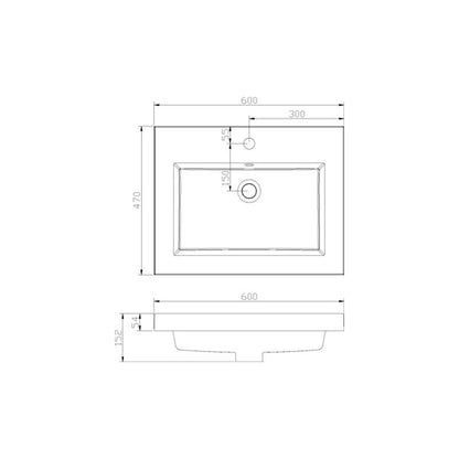 Badmeubel aktieset PL 60 HOOGGLANS WIT