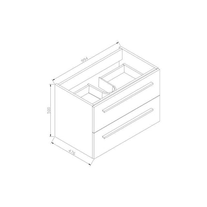 Badmeubel aktieset RN 100 Silver Grey