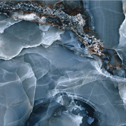 Vloertegel Onyx Bleu polished 120x120 rett