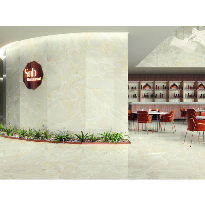 Vloertegel Onyx Sable polished 120x120 rett