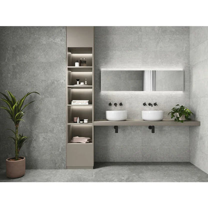 Wandtegel Stoneland Grey 30x90 rett