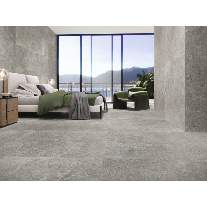Vloertegel Stoneland Grey mat 80x80 rett