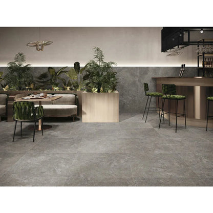 Vloertegel Stoneland Grey mat 80x80 rett