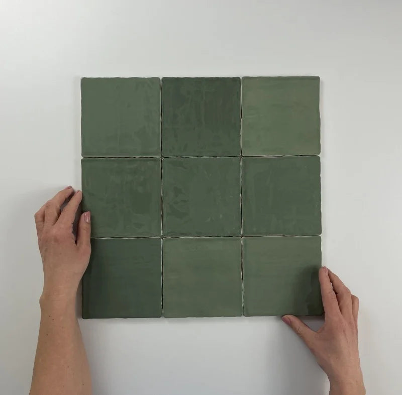 Moos Jade glans handvorm 13x13