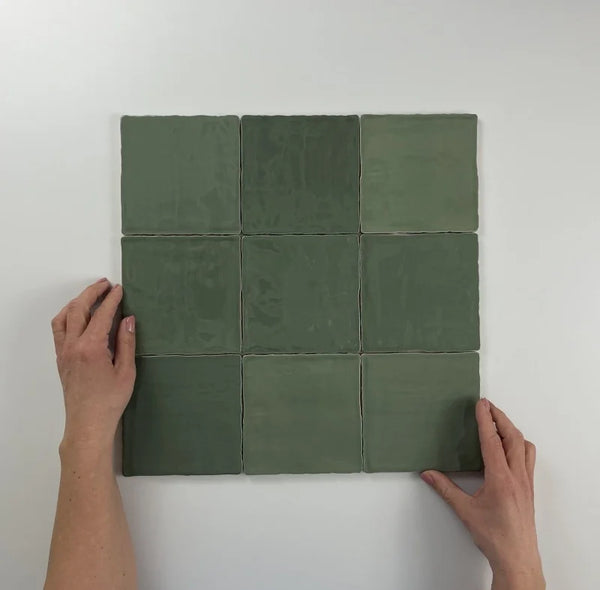 Moos Jade glans handvorm 13x13