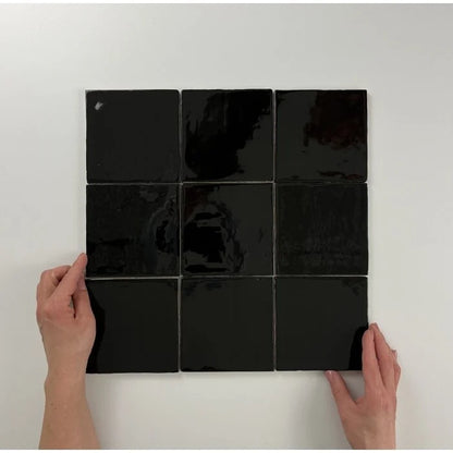 Oud Hollandse witjes Zwart 13x13