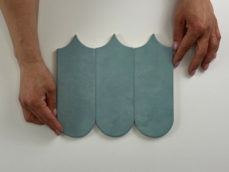 Wandtegel Alure Aqua visschub 8x21,5