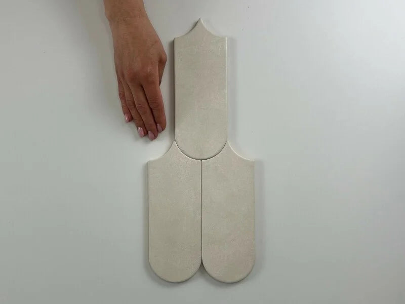 Wandtegel Alure Ivory visschub 8x21,5