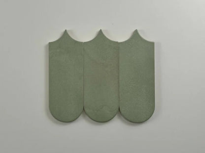 Wandtegel Alure Sage visschub 8x21,5