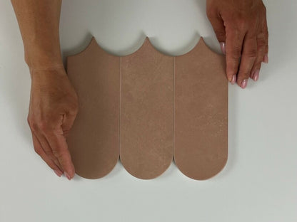 Wandtegel Alure Terra visschub 8x21,5