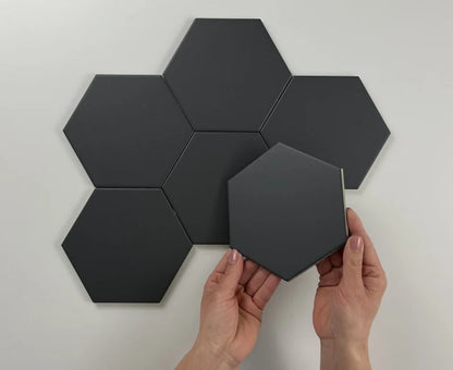 Hexagon Timeless Black mat 15x17 vloertegel / wandtegel