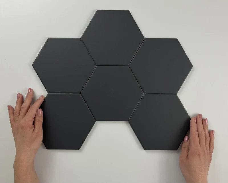Hexagon Timeless Black mat 15x17 vloertegel / wandtegel