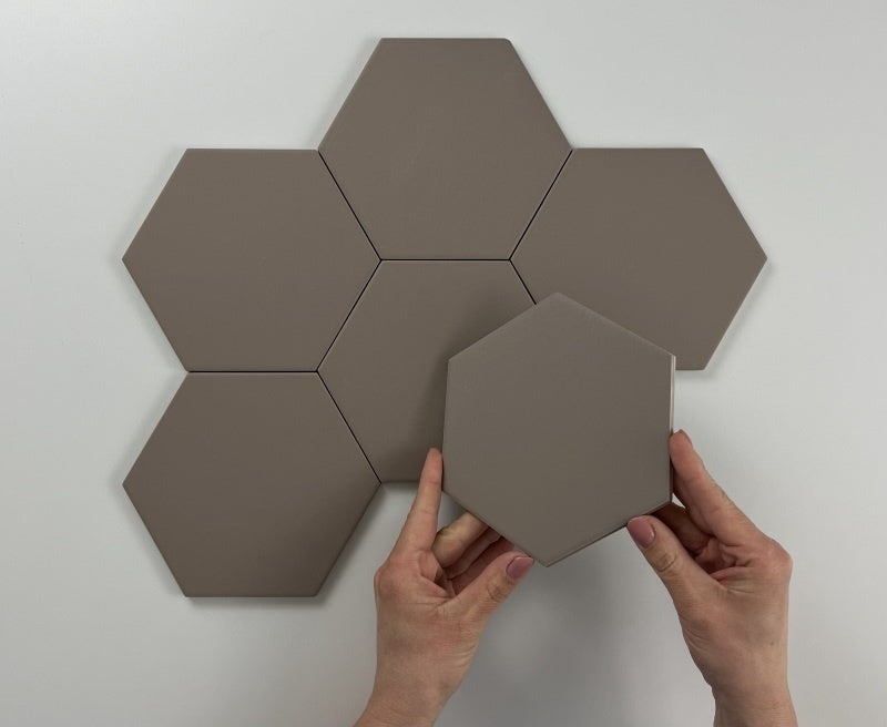 Hexagon Timeless Taupe mat 15x17 vloertegel / wandtegel