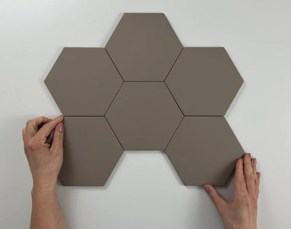 Hexagon Timeless Taupe mat 15x17 vloertegel / wandtegel