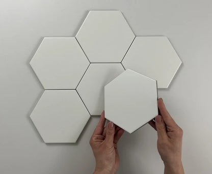Hexagon Timeless White mat 15x17 vloertegel / wandtegel