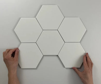 Hexagon Timeless White mat 15x17 vloertegel / wandtegel