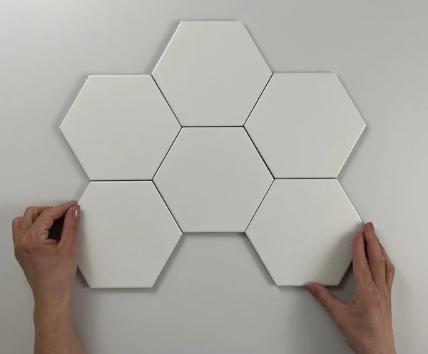 Hexagon Timeless White mat 15x17 vloertegel / wandtegel