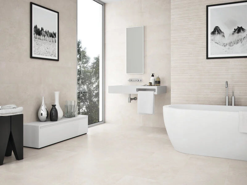 Neutra Cream 60x60 vloertegels / wandtegels met Antislipwaarde R11