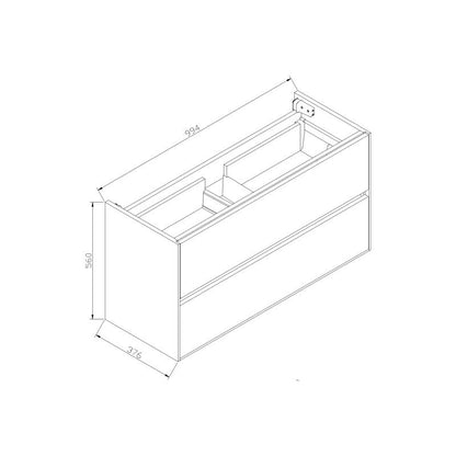 Badmeubel Compact Greeploos 100 Century Oak