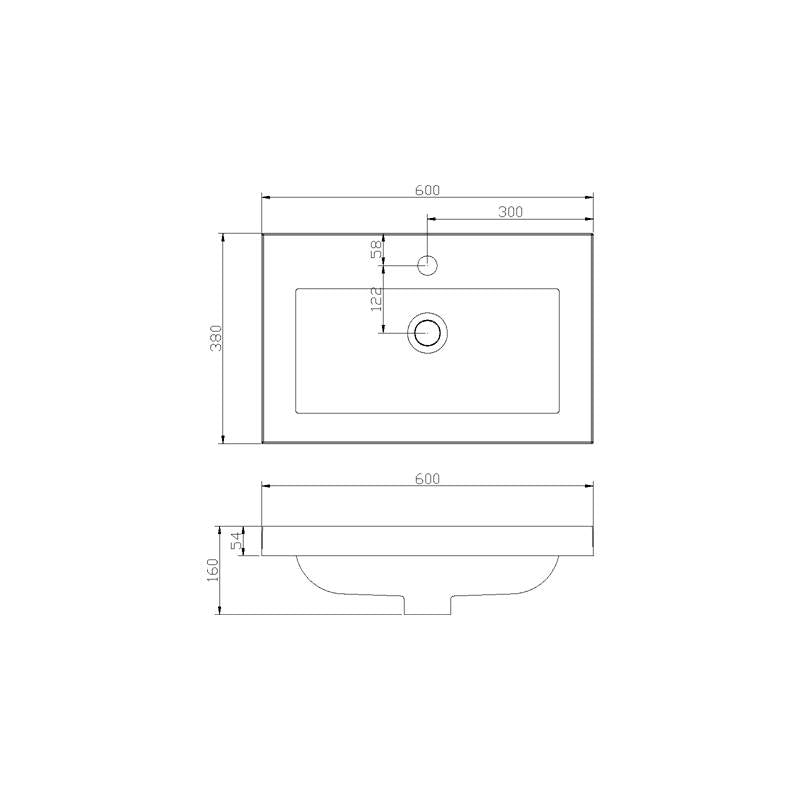 Badmeubel Compact Greeploos 60 Century Oak