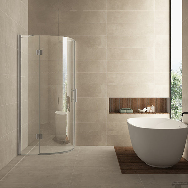 Douchecabine Wiesbaden kwartrond 1 deur LS 90x90cm 8mm NANO coating