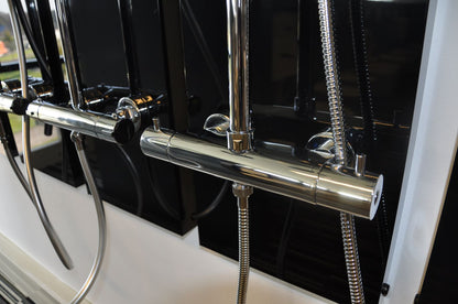 Caral thermostatische doucheopbouwset 20 cm chroom 8718053678320