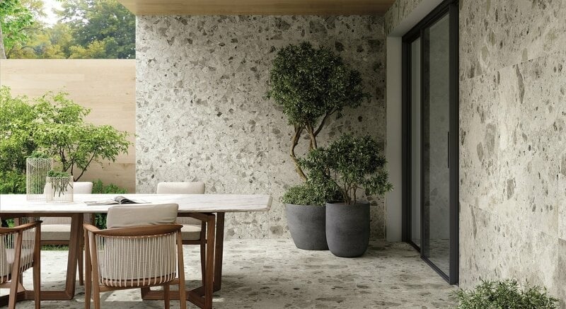 Nativa Grey zijdeglans 80x80 rett vloertegels / wandtegels