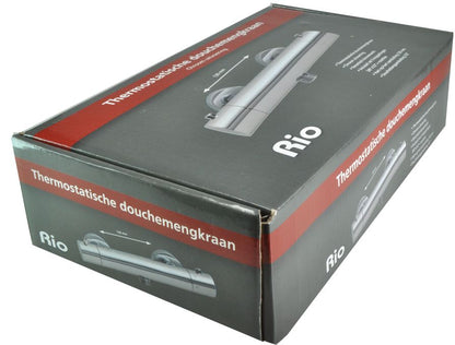 Rio thermostatische douchemengkraan 12 cm chroom 8718053672571
