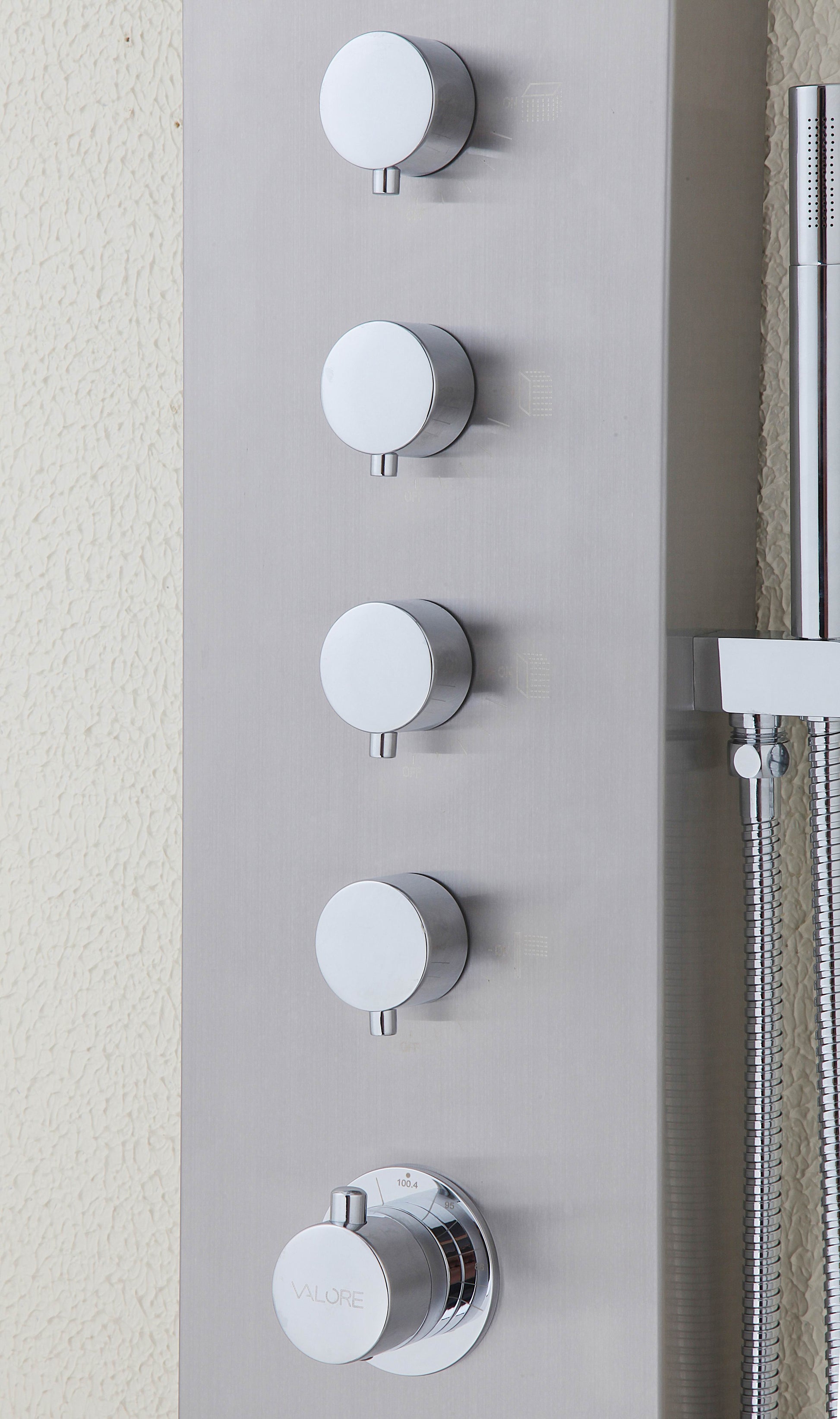 Huron thermostatische douchekolom RVS 8718053678917