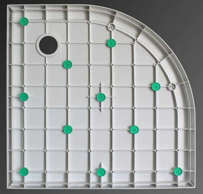 Mould SMC douchebak 90 x 90 x 4 cm 1/4 rond wit 8718053679761
