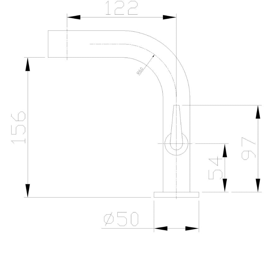 Alpha toiletkraan chroom 8718053679853