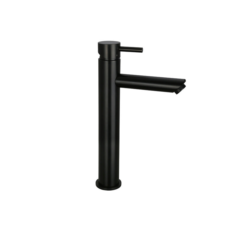 Hoge wastafelkraan Mat Zwart