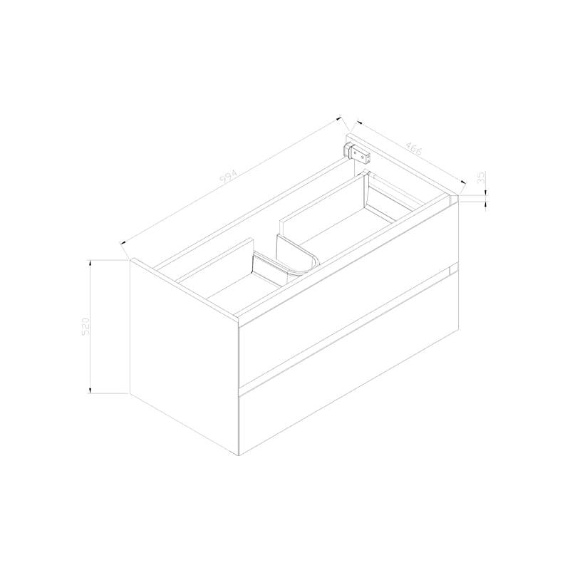 Badmeubel Infinity Century Oak 100