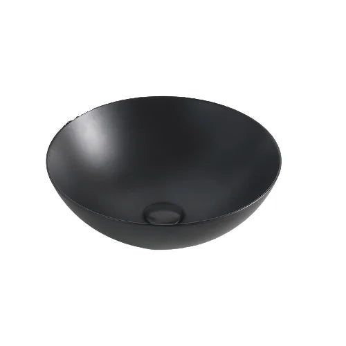 Waskom Opbouw Lorens Rond 40x40x13.5cm Mat Zwart