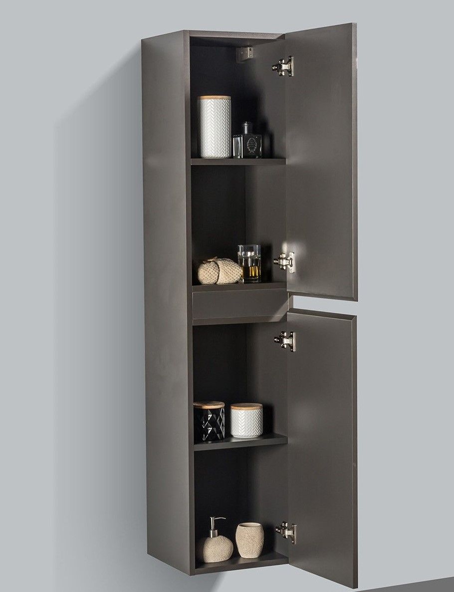 Badkamerkast Tieme in mat grijs 160x35x35cm