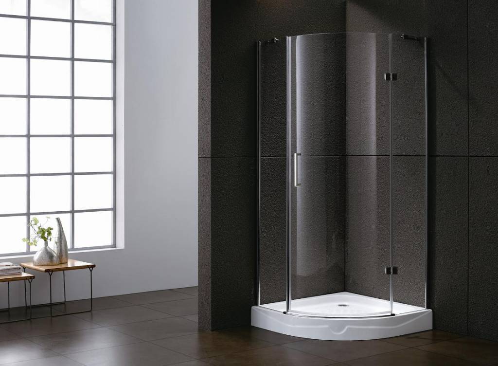 Kwartronde cabine met 1 deur 100