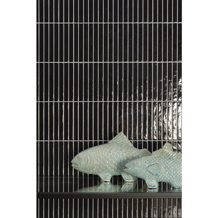 Pencil Kromo Black mozaiektegel 35x35