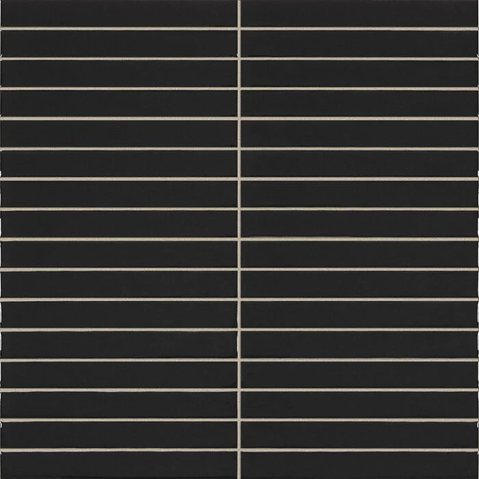 Pencil Kromo Black mozaiektegel 35x35